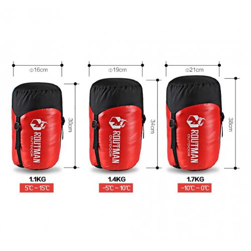  GAOHAILONG Duck down Sleeping bag Reach out Outdoor Adult Thicker Camping Equipment 1.1-1.7kg , red , 1.4kg