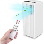 Portable Air Conditioners 8000BTU with Remote Control, Cools up to 250 Sq.ft, 3-in-1 Mini Standing AC Unit Cooling, Dehumidification, Fan, with Digital Display, Fast Cooling, Indoor Use, White