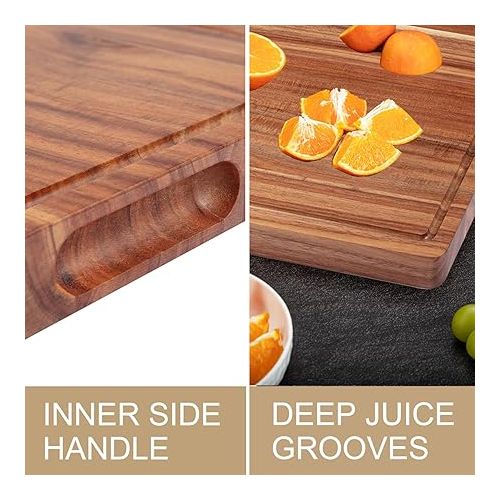  20 Inch Large Acacia Wood Cutting Board 1.5