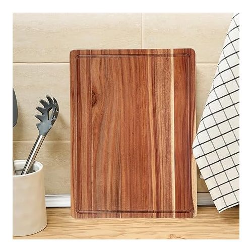  20 Inch Large Acacia Wood Cutting Board 1.5