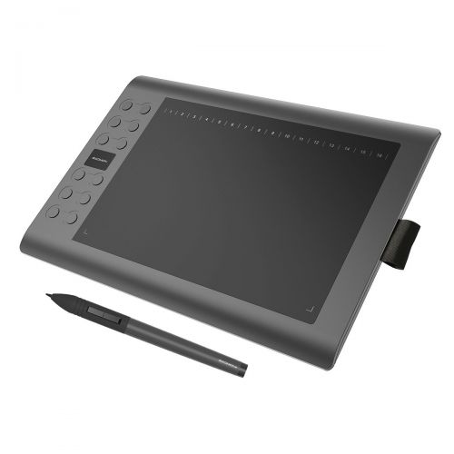  [아마존 핫딜]  [아마존핫딜]GAOMON M106K - 10 x 6 Zoll Profi Grafiktablett mit 12+16 Programmierender Tasten und Kabellosem Stift