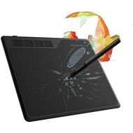 [아마존베스트]GAOMON S620 tablet 6.5 x 4 inches (diagonal: 7.6 inches) graphic tablet (with 4 express buttons) with battery-free pen, Black