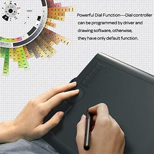  [아마존베스트]GAOMON M10K Version Pen Tablet -10 x 6.25 Inch Graphic Tablet with 8192 Pressure Sensitivity Level Battery-Free Pen