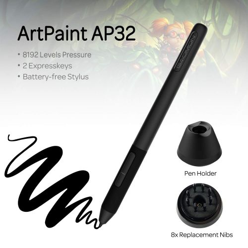  [아마존베스트]GAOMON PD2200-22 Full HD Graphic Display with Integrated Stand and Battery-free AP32 Pen with Tilt Detection, Compatible with Windows & Mac