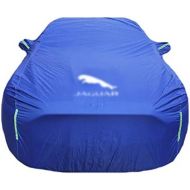 GAOQ-Car Cover Car Cover Compatible with Jaguar XE XF XJ S-Type I-PACE F-PACE F-Type XK XLE XFL E-PACE Waterproof Breathable Sun Protection Rain Car Cover (Color : Logo, Size : S-Type)