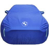 GAOQ-Car Cover Car Cover Compatible with BMW X1 X2 X3 X4 X5 X6 X7 Z4 i3 i8 M2 M3 M4 M5 M6 5 Series 6 Series 7 Series Waterproof Breathable All Weather Protection Full Car Covers (Color : Logo, Si