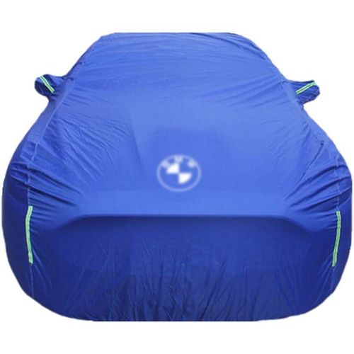  GAOQ-Car Cover Car Cover Compatible with BMW X1 X2 X3 X4 X5 X6 X7 Z4 i3 i8 M2 M3 M4 M5 M6 5 Series 6 Series 7 Series Waterproof Breathable All Weather Protection Full Car Covers (Color : Logo, Si