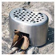 GAOZ Outdoor Wood Stove Stainless Steel Canteen Cup Stove Stand Camping Cooking Bracket Corrosion Resist (Color : Photo Color)
