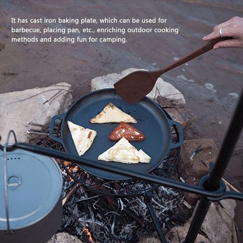  GAOZ Outdoor Wood Stove Outdoor Camping Barbecue Stand Fine Camping and Baking Plate Iron Picnic Home Shelf Folding Grill