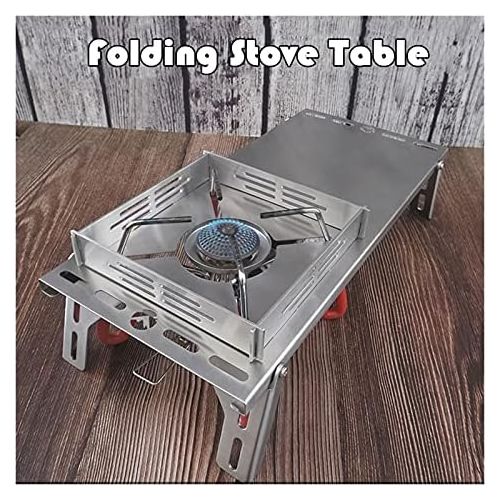  GAOZ Outdoor Wood Stove Folding Stove Table Camping Hiking Picnic Stove Stand Bracket Holder for Fishing Hiking Picnic Tourist Burner (Color : SK 8S)