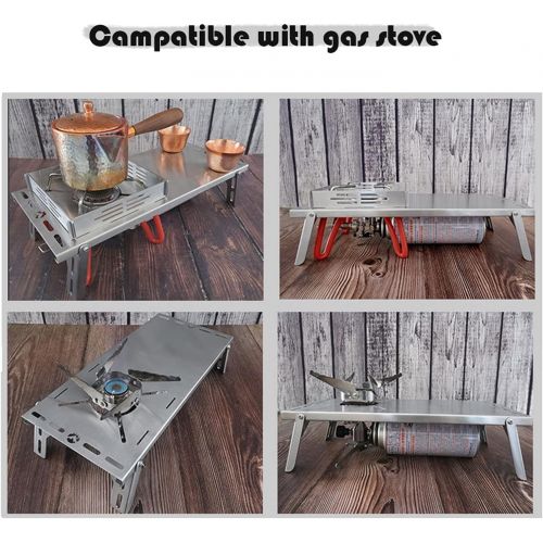  GAOZ Outdoor Wood Stove Folding Stove Table Camping Hiking Picnic Stove Stand Bracket Holder for Fishing Hiking Picnic Tourist Burner (Color : SK 8S)
