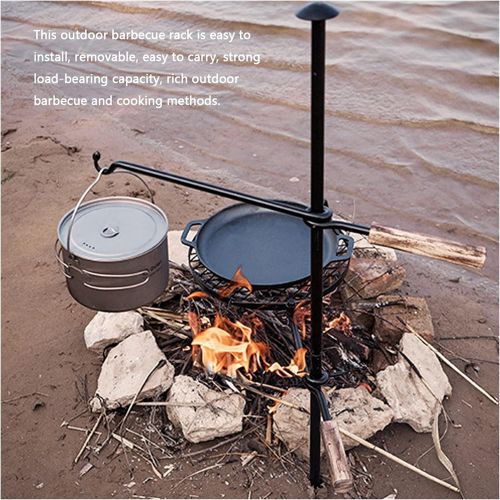  GAOZ Outdoor Wood Stove Outdoor Barbecue Stand Fine Camping Plate Iron Picnic Folding Grill Cookware Camping Equipment