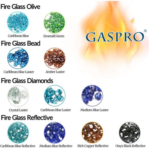  [추가금없음]GASPRO 10LB Fire Glass Diamonds-1-Inch Caribbean Blue Reflective for Fireplace, Fire Pit, Endless Summer Fire Pit Table, Outland Living Fire Pit Table and More