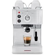 Gastroback 42606 Design Espresso Plus, Espressomaschine, Siebtrager, professionelle, ital. Espressopumpe (Ulka/15 bar), 1250 Watt, Edelstahl, silber
