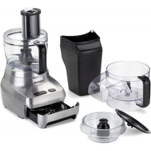  Gastroback 40965 Design Foodprocessor Advanced, Kuechenmaschine, Schnellzerkleinerer und Multifunktionszubereiter, gebuerstetes Metall-Gehause, 1100 Watt, Materialmix, Edelstaahl