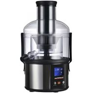 Gastroback 40125 Easy Juicer Fun, 1 Liter, Obst und Gemuese, Zentrifugal-Entsafter, 800 Watt, extrem leise, extra grosser Einfuellschacht (85 mm), inklusive Rezept-Ideen, Negro, Trans