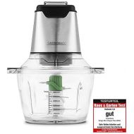 [아마존베스트]Gastroback 40961 Design Mini Chopper Plus, Multi-Zerkleinerer, 3 Edelstahl-Sichelmesser, 400 Watt, 1,2 Liter Glasbehalter, steel, edelstahldesign