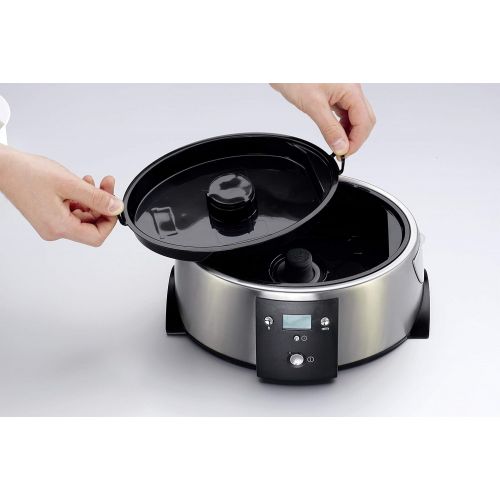  [아마존베스트]Gastroback 42510 steamer - steam cookers (Stainless steel, Transparent, LCD, 340 x 252 x 396 mm)