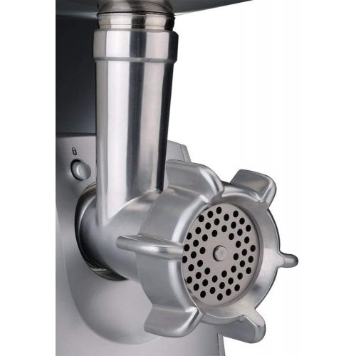  [아마존베스트]Gastroback 41408 Design Meat Mincer Pro M, 2,000 Watt Max, Stainless Steel Cross Knife, Die-Cast Aluminium Housing, Aluminium, Silver