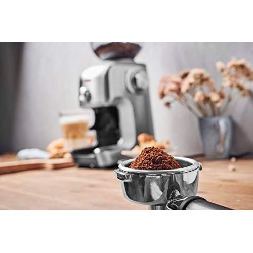  [아마존베스트]GASTROBACK 42642 Design Coffee Grinder Advanced Plus Hands-Free Operation 400 g Bean Container 16 Grinding Settings Fine to Coarse 130 Watts Professional Stainless Steel Cone Grind