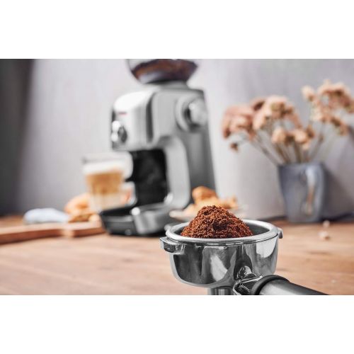  [아마존베스트]GASTROBACK 42642 Design Coffee Grinder Advanced Plus Hands-Free Operation 400 g Bean Container 16 Grinding Settings Fine to Coarse 130 Watts Professional Stainless Steel Cone Grind