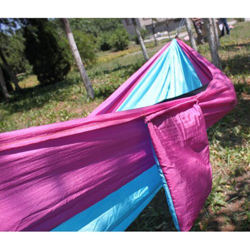  GBY Portable Hammock Parachute Cloth Nylon Hammock, Portable Travel Hammock, Ultralight Travel Camping Hammock (Color : Blue)