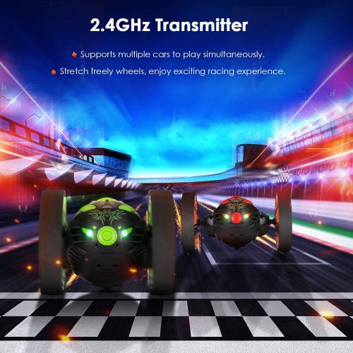  GBlife 2.4GHz Wireless Remote Control Jumping RC Toy Cars Bounce Car No WiFi Kids Boys Christmas Birthday Gifts (Black)