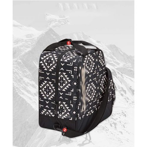  GCCBQM Ski Bag Double Shoes Bag 30L Veneer Shoes Bag Waterproof Wear-Resistant Ski Boots Bag Adjustable Detachable Ski Bag A Variety of Colors//59