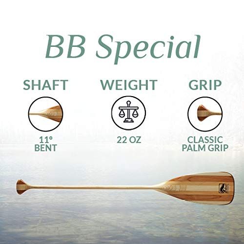  GCI Bending Branches BB Special Performance Wood Canoe Paddle for Everyday Canoers