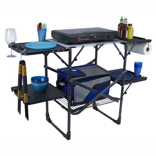  GCI Outdoor Slim-Fold Camp Kitchen Portable Folding Cook Station