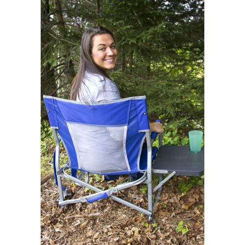  GCI Outdoor Slim-Fold Low-Height Backpack Event Chair and Table
