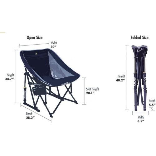  GCI Waterside GCI Outdoor Waterside Pod Rocker Collapsible Rocking Chair