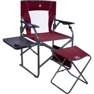 GCI Outdoor 3-Position Reclining Directors Chair, Side Table, and Ottoman