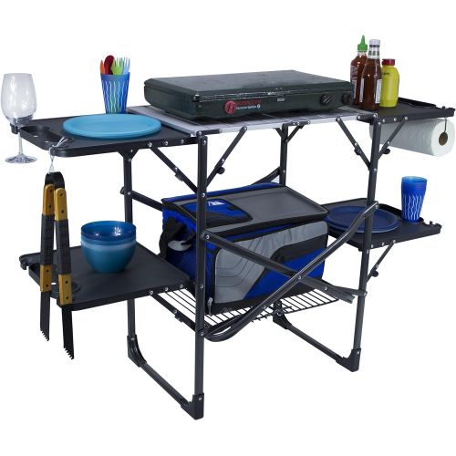  GCI Outdoor Slim-Fold Cook Station Portable Outdoor Folding Table