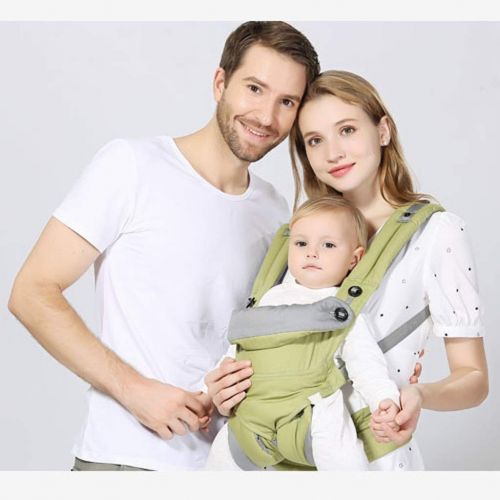  GCKAZN Baby Carrier, Light and Breathable Infant Carrier, Cotton/Breathable Comfort Fabric, Available in 7 Colors, with Hip seat, Suitable from Birth to 4 Years Old Newborns, Infants & To