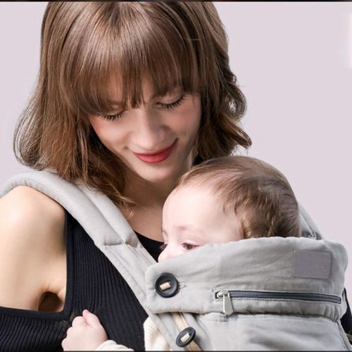  GCKAZN Baby Carrier, Light Infant Carrier, Cotton/Breathable Mesh Comfort Fabric, Available in 5 Colors, with Hip Seat, Suitable from Birth to 4 Years Old Newborns, Infants & Toddlers, Id