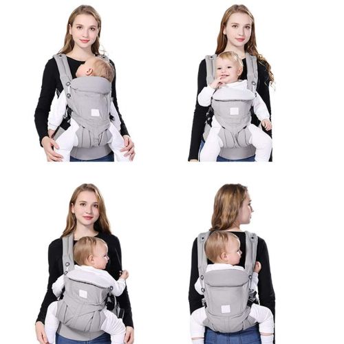  GCKAZN Baby Carrier, Light and Breathable Infant Carrier, Cotton/Spandex Comfort Fabric, Available in 6 Colors, with Hip Seat, Suitable from Birth to 4 Years Old Newborns, Infants & Toddl