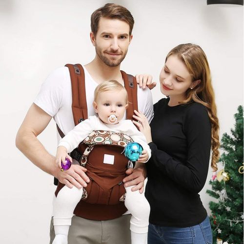  GCKAZN Baby Carrier, Light and Breathable Infant Carrier, Cotton/Spandex Comfort Fabric, Available in 6 Colors, with Hip Seat, Suitable from Birth to 4 Years Old Newborns, Infants & Toddl