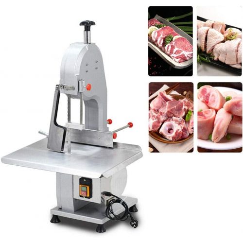  [아마존베스트]GDAE10 Commercial Electric Meat Band Saw Bone Sawing Machine/Slicer for cutting frozen meat, Sawing pigs trotters, beefsteak with saw blade for Frozen Meat Fish Pig Hoof Beef Bone USA Shi