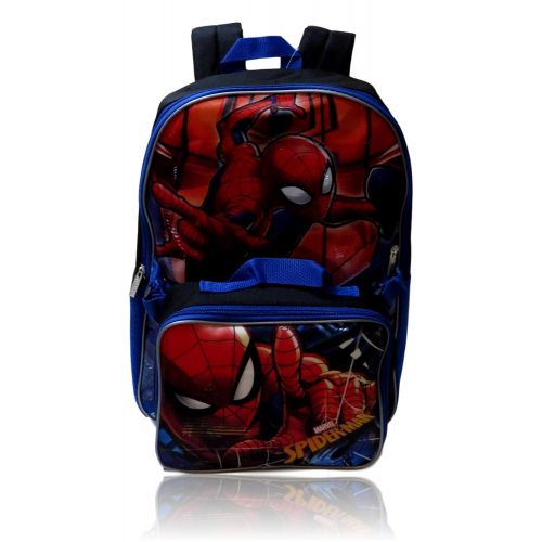  GDC Marvel Spiderman Backpack W/Detachable Shaped Insulated Lunch Box