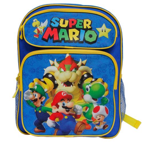  GDC Super Mario Blur & Yellow 14 Medium Backpack