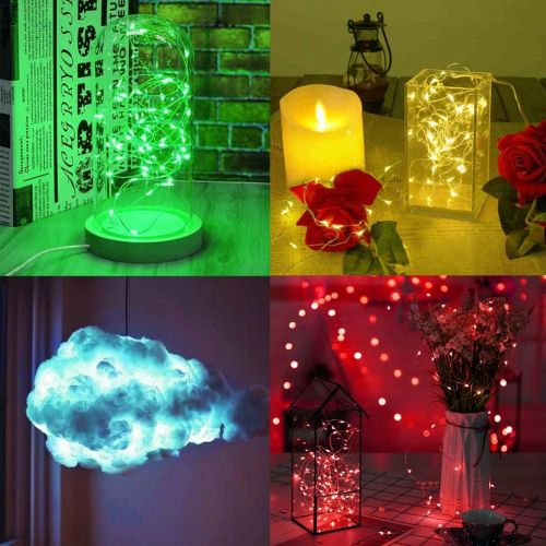  [아마존 핫딜]  [아마존핫딜]GDEALER 100 Led 16 Colors String Lights Multi Color Change String Lights Remote Fairy Lights with Timer 33ft Firefly Twinkle Lights for Bedroom Party Wedding Halloween Christmas De