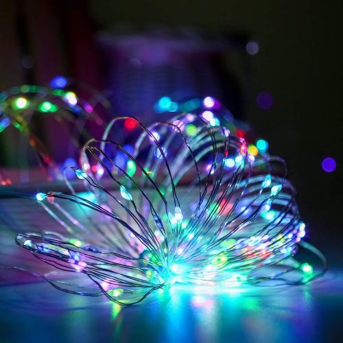  [아마존 핫딜]  [아마존핫딜]GDEALER 100 Led 16 Colors String Lights Multi Color Change String Lights Remote Fairy Lights with Timer 33ft Firefly Twinkle Lights for Bedroom Party Wedding Halloween Christmas De