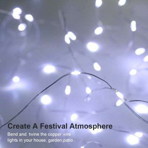  [아마존 핫딜]  [아마존핫딜]GDEALER 4 Pack 16.4 Feet 50 Led Fairy Lights Battery Operated with Remote Control Timer Waterproof Copper Wire Twinkle String Lights for Bedroom Indoor Outdoor Wedding Dorm Decor C