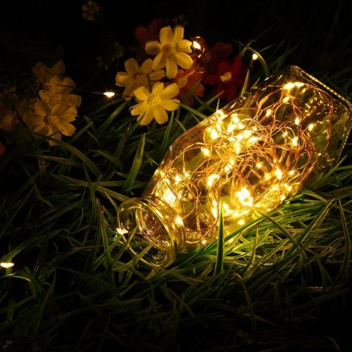  [아마존 핫딜]  [아마존핫딜]GDEALER GDEAER TS11 4 Pack 16.4 Feet 50 Led Fairy Lights Battery Operated with Remote Control Timer Waterproof Copper Wire Twinkle String Lights for Bedroom Indoor Outdoor Wedding Dorm Dec