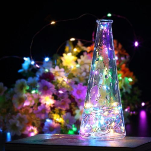  [아마존 핫딜] [아마존핫딜]GDEALER 4 Pack 16.4Feet 50 Led Fairy Lights Battery Operated with Remote Control Timer Waterproof Copper Wire Twinkle String Lights for Halloween Bedroom Indoor Outdoor Wedding Dor