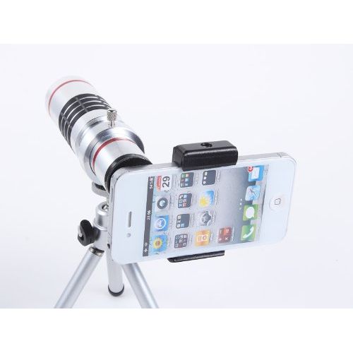  Universal Telephoto Lens Cell Phone Telescope GDIPro Hiking Concert Camera Lens 8X Optical Zoom Telescope Camera Lens With Holder For Middle Camera Smartphone