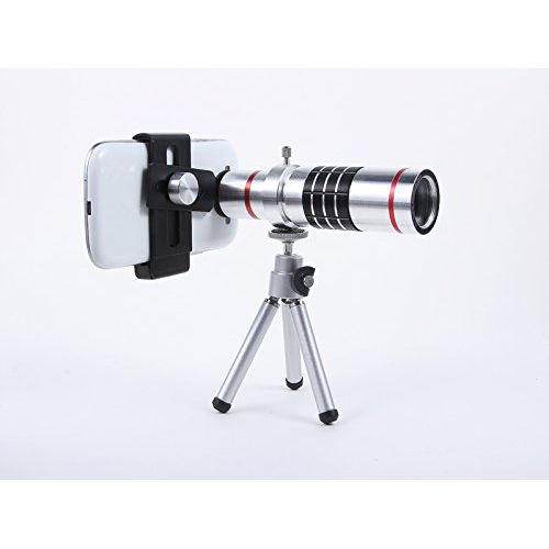  Universal Telephoto Lens Cell Phone Telescope GDIPro Hiking Concert Camera Lens 8X Optical Zoom Telescope Camera Lens With Holder For Middle Camera Smartphone
