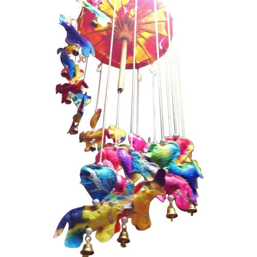  [아마존베스트]MulberryGifts Baby Mobile - Rainbow Elephants