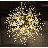 GDNS 8 Pcs Lights Chandeliers Firework led Vintage Wrought Iron Chandelier Island Pendant Lighting Ceiling Light, Dia 23.5 inch